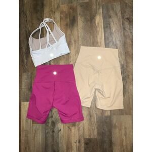 LOT OF 3 Items: Lululemon Align high-rise shorts & Energy Bra Luxtreme SIZE 2